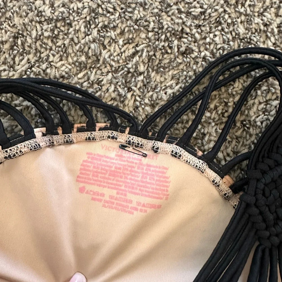 NWT Victoria’s Secret Swim VS Archives Macrame Brazilian Bikini Bottom, X Large - Picture 4 of 5